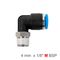 Elbow 4mm-1/8 M Pu Hose Fitting