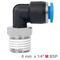 Elbow 6mm-1/4 M Pu Hose Fitting