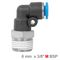 Elbow 6mm-3/8 M Pu Hose Fitting
