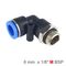 Elbow W/o-ring 6mm-1/8 M Pu Hose Fitting