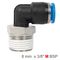 Elbow 8mm-3/8 M Pu Hose Fitting