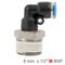 Elbow 8mm-1/2 M Pu Hose Fitting