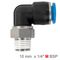 Pu Hose Fitting Elbow 10mm-1/4 M