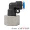 Pu Hose Fitting Elbow 6mm-3/8 F