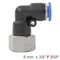 Pu Hose Fitting Elbow 8mm-3/8 F