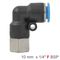 Pu Hose Fitting Elbow 10mm-1/4 F