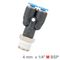 Pu Hose Fitting Y Joint 4mm-1/4 M
