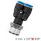Pu Hose Fitting Y Joint 6mm-3/8 M