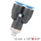 Pu Hose Fitting Y Joint 10mm-1/8 M
