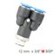 Pu Hose Fitting Y Joint 12mm-3/8 M