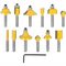 Router Bit Set 12pc 1/4