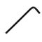 L-wrench Hex 6.0x134x30mm Long Crv Black
