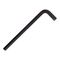 L-wrench Hex 10x170x38mm Long Crv Black