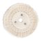 White Buff/mop 100mm X 2 Section X 20mm Thick