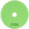 100mm Diamond Wet Polishing Pad 2000 Grit Lime Green