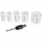 Hole Saw Set 6pce Bi-metal (22/25/32/35/51mm & 3/8 Hex Mandrel)