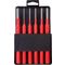 TORK CRAFT Pin Punch Set 6pc - 2.5, 3.5, 4. 5, 6, 8, 10mm Red