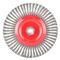 Wire Wheel Brush Single Section Twisted Stinger 175mmxm14 Blister