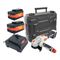 Angle Grinder 20v 115mm C/w Std. Charg. & 2 X 4.0ah Batteries
