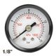 Press. Gauge 40mm 1/8" Rear Fit 0-16bar 0-1600kpa