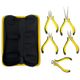 TORK CRAFT  TC603005 5pc Mini Plier Set With Carry Bag Micro
