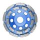 Dia. Cup Wheel 115mm X 22.23mm Dbl Row Laser Welded Industrial